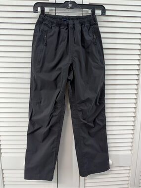 REI Black kids size M 10/12  rain pants  Outdoor